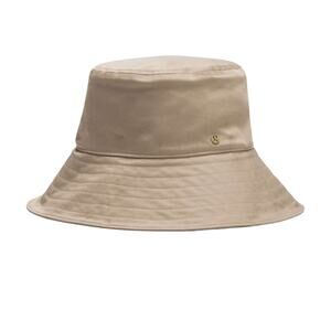Lululemon Cotton Twill Wide-Brim Hat M/L Sheer Oak Beige Neutral Sun Hat NWT